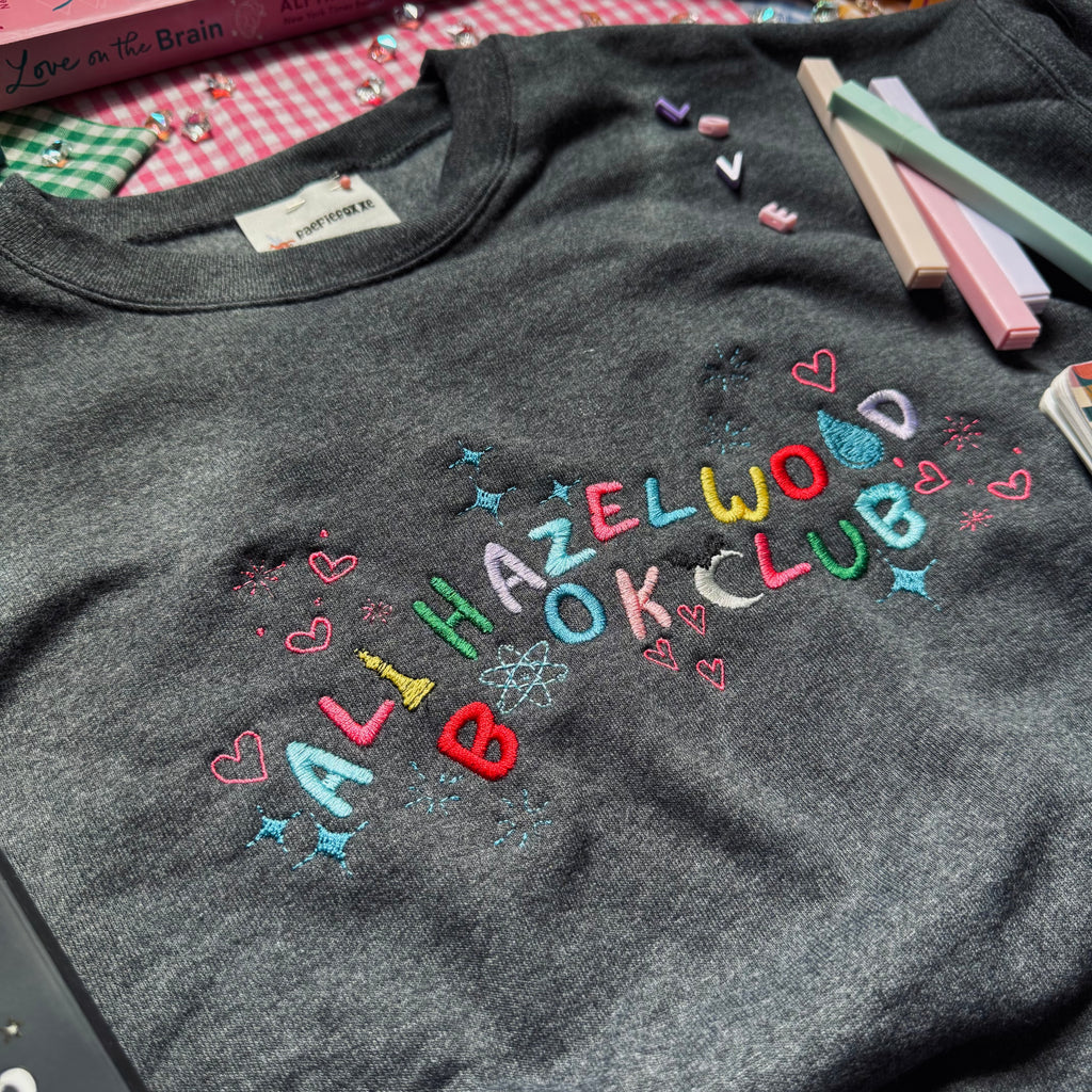Ali Hazelwood Book Club Crewneck ~ Grey
