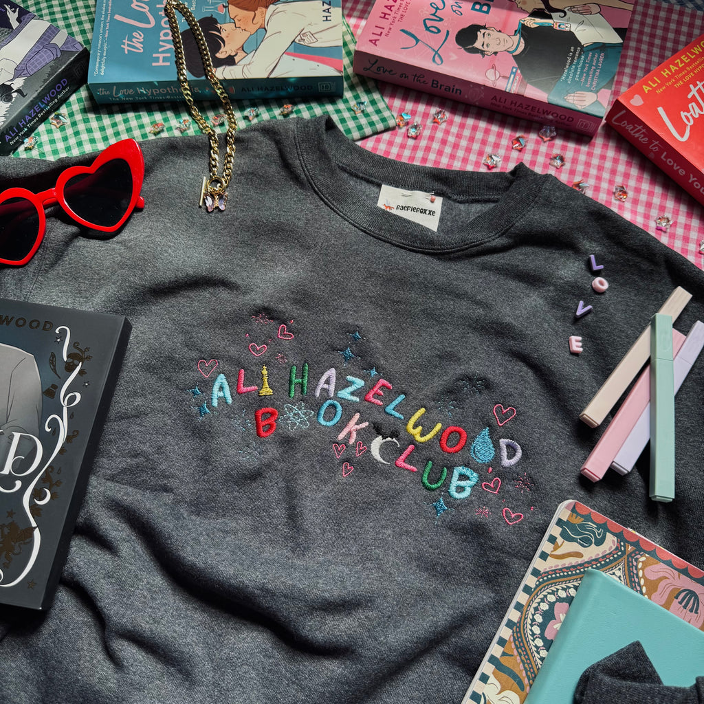 Ali Hazelwood Book Club Crewneck ~ Grey
